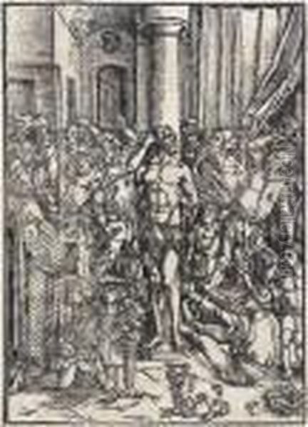 Theflagellation Oil Painting by Albrecht Durer