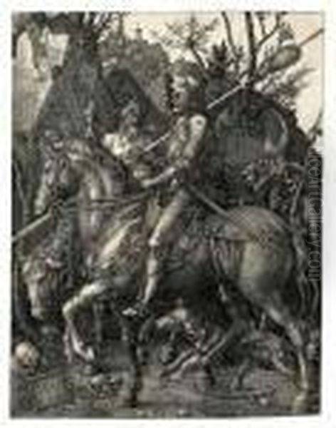 Knight, Death And The Devil Oil Painting by Albrecht Durer