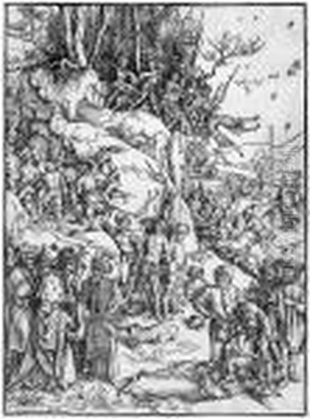 Die Marter Der Zehntausend Oil Painting by Albrecht Durer