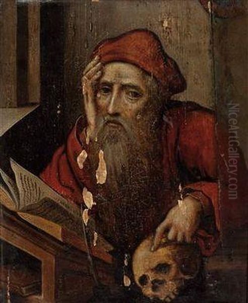 Der Hl. Hieronymus Im Gehaus Oil Painting by Albrecht Durer