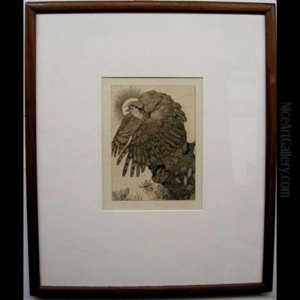 Eagle Oil Painting by Albrecht Durer