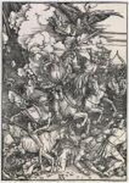 The Four Horsemen Oil Painting by Albrecht Durer