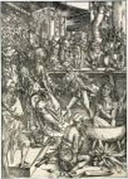 The Martyrdom Of St John Oil Painting by Albrecht Durer