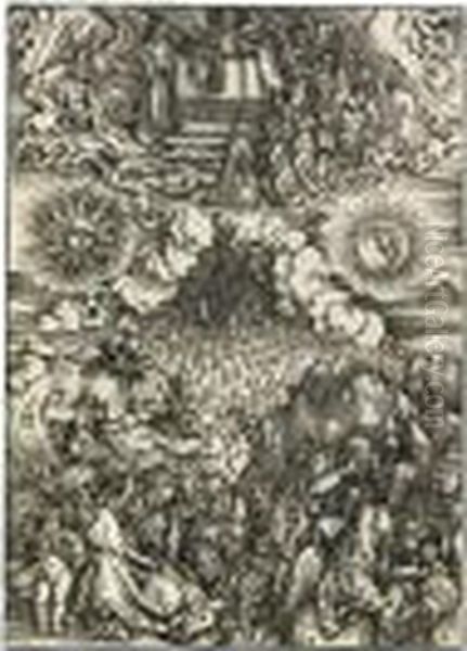 The Opening Of The Fifth And Sixth Seals Oil Painting by Albrecht Durer