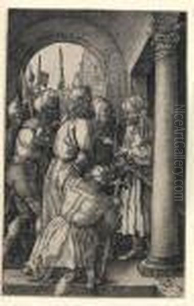 Christ Before Pilate Oil Painting by Albrecht Durer