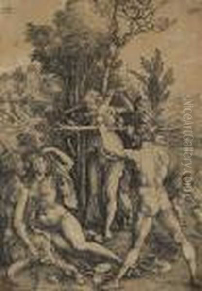 Hercules Oil Painting by Albrecht Durer