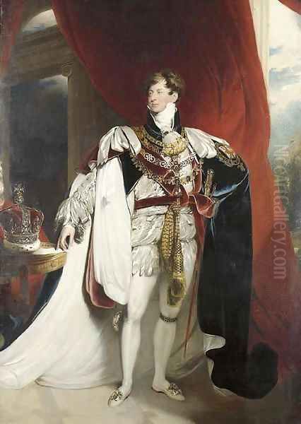 Portrait of King George IV (1762-1830) Oil Painting by Sir Thomas Lawrence