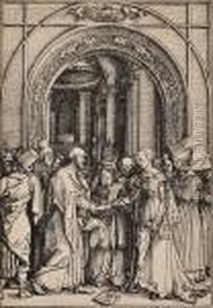 The Betrothal Of The Virgin Oil Painting by Albrecht Durer