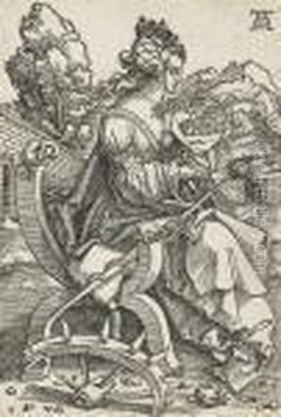 Saint
Catherine Reading Oil Painting by Albrecht Durer