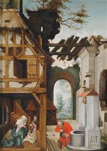 Die Geburtchristi Oil Painting by Albrecht Durer