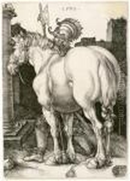 Das Grosse Pferd Oil Painting by Albrecht Durer