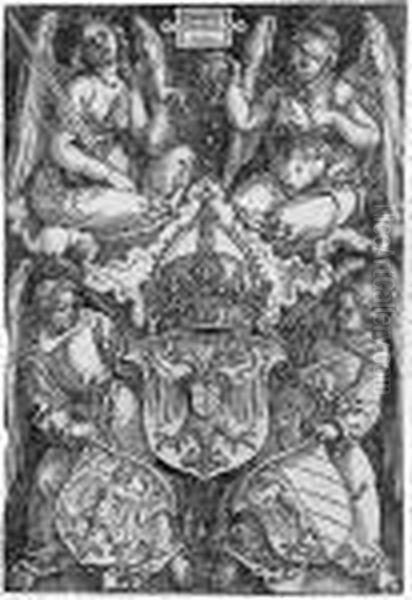 Wappen Des Reichs Und Von Nurnberg Oil Painting by Albrecht Durer