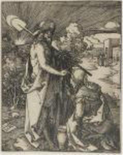 Christ Appears To Mary Magdalene Oil Painting by Albrecht Durer