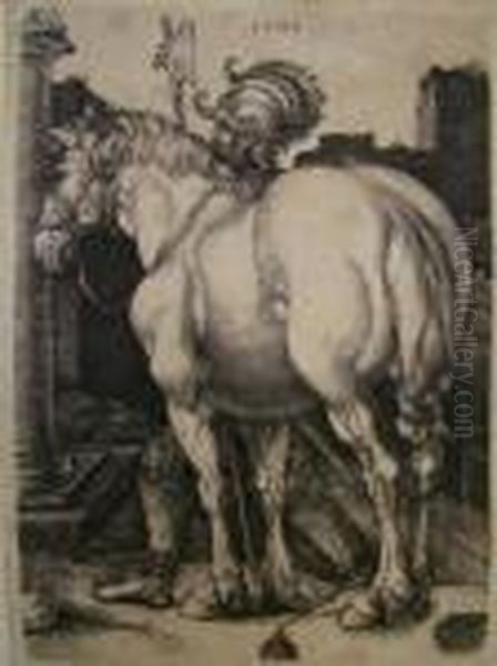 Le Grand Cheval Oil Painting by Albrecht Durer