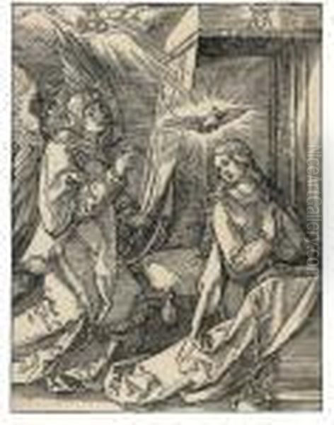 The Annunciation, From: The Small Woodcut Passion Oil Painting by Albrecht Durer