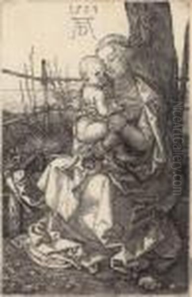 The Virgin And Child Oil Painting by Albrecht Durer