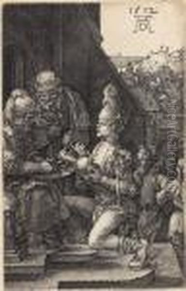 Pilate Washing His Hand Oil Painting by Albrecht Durer