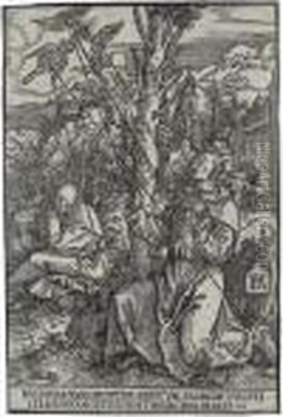 Saint Francis Receiving The Stigmata Oil Painting by Albrecht Durer