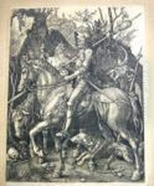 Knight, Death And Devil Oil Painting by Albrecht Durer