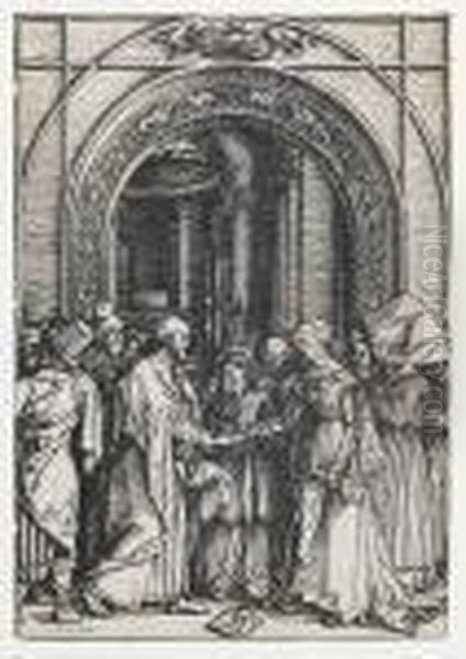 The Betrothal Of The Virgin Oil Painting by Albrecht Durer