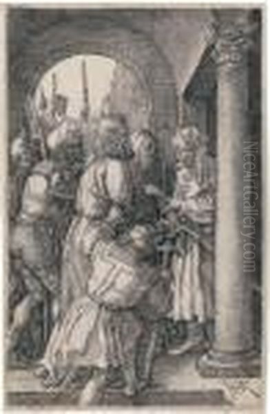 Christ Before Pilate Oil Painting by Albrecht Durer