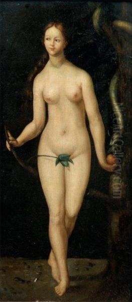 Eve Oil Painting by Albrecht Durer