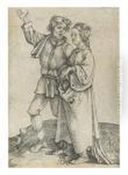 The Peasant And His Wife. Oil Painting by Albrecht Durer