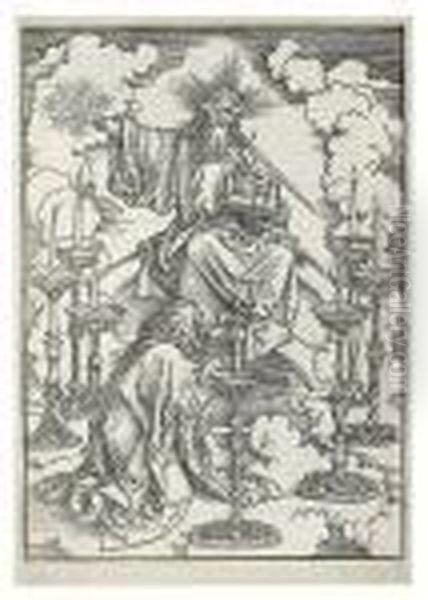 The Vision Of The Seven Candlesticks. Oil Painting by Albrecht Durer