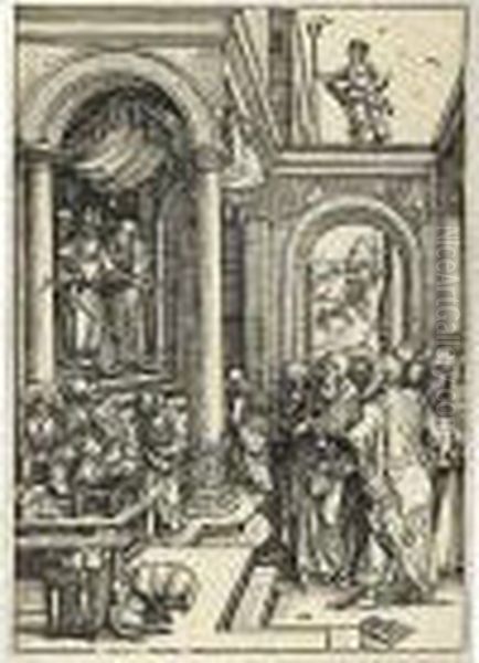 The Presentation In The Temple. Oil Painting by Albrecht Durer