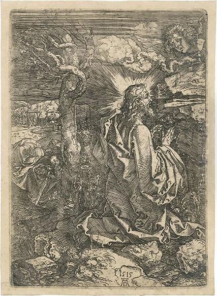 Christ On The Mount Of Olives. Oil Painting by Albrecht Durer