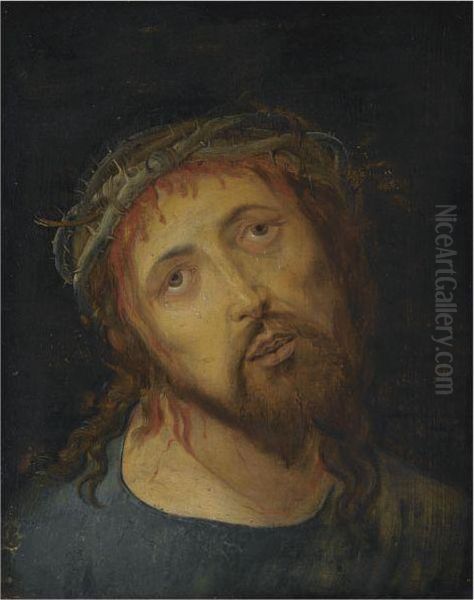 Christ Crowned With Thorns Oil Painting by Albrecht Durer