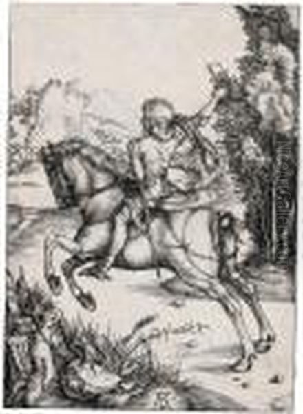 The Little Courier Oil Painting by Albrecht Durer