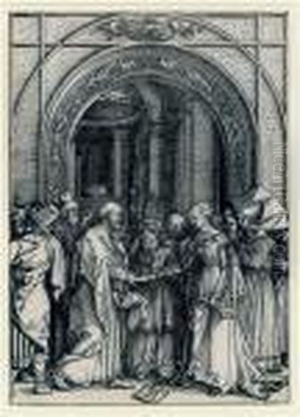 The Betrothal Of The Virgin Oil Painting by Albrecht Durer