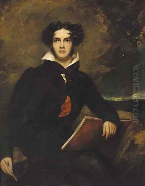 Portrait of George Gordon Byron, 6th Baron Byron (1788-1824) Oil Painting by Sir Thomas Lawrence