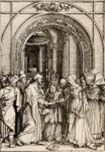 The Betrothal Of The Virgin Oil Painting by Albrecht Durer