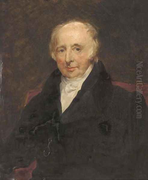 Portrait of a gentleman, traditionally identified as William Robinson, of Portstewart, Co. Derry, Northern Ireland, seated half-length Oil Painting by Sir Thomas Lawrence