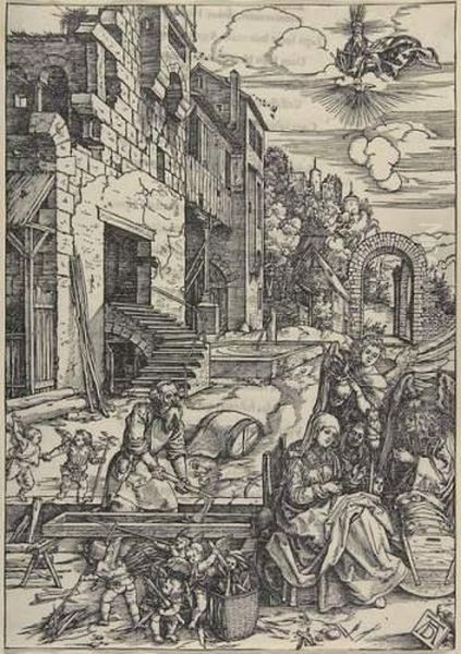 Der Aufenthalt In Agypten. Oil Painting by Albrecht Durer