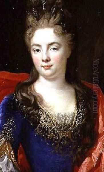 Portrait of Anne Genevieve of Levis Ventadour Princess of Rohan Oil Painting by Nicolas de Largilliere