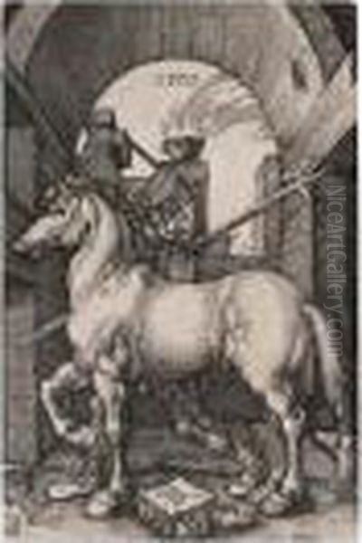 The Small Horse. Oil Painting by Albrecht Durer