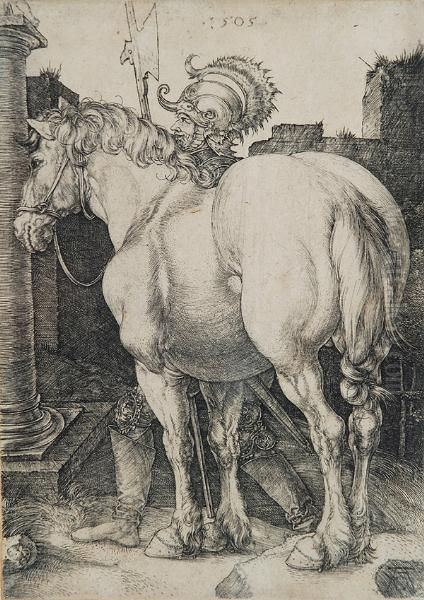 Il Grande Cavallo Oil Painting by Albrecht Durer