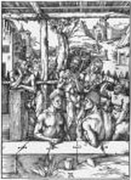 The Bath House Oil Painting by Albrecht Durer