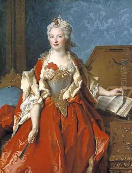 Marguerite de Seve Oil Painting by Nicolas de Largilliere