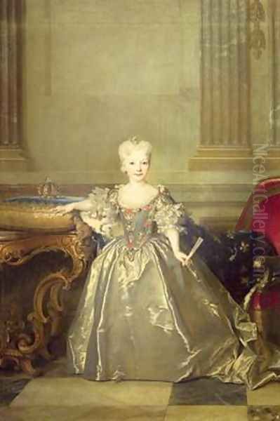 Infanta Maria Anna Victoria de Bourbon Oil Painting by Nicolas de Largilliere