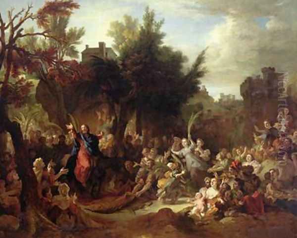 The Entry of Christ into Jerusalem Oil Painting by Nicolas de Largilliere