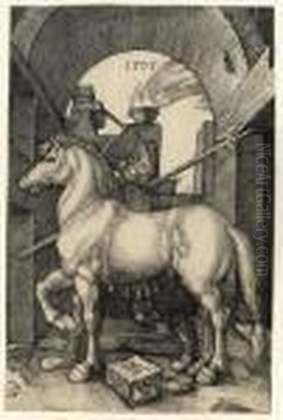 The Small Horse Oil Painting by Albrecht Durer