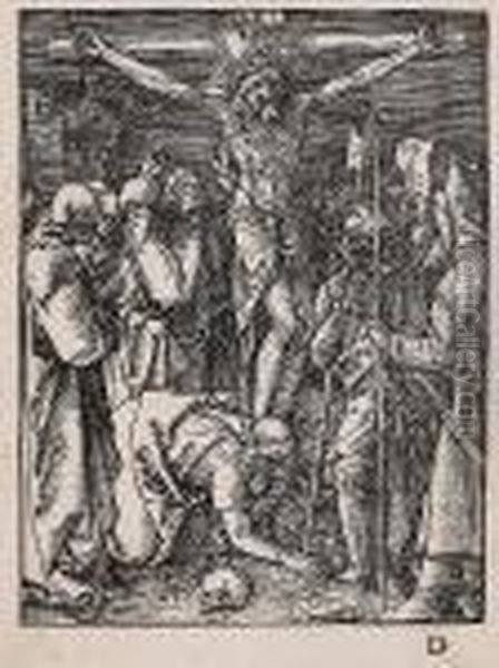 The Crucifixion, From The Small Passion Oil Painting by Albrecht Durer