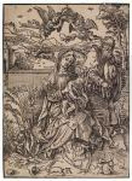 The Holy Family With The Three Hares Oil Painting by Albrecht Durer