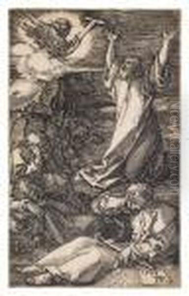 Christ On The Mount Of Olives by Albrecht Durer