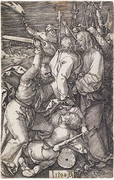 The Betrayal Of Christ Oil Painting by Albrecht Durer