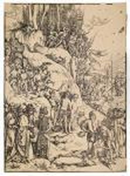 The Martyrdom Of The Ten Thousand Oil Painting by Albrecht Durer